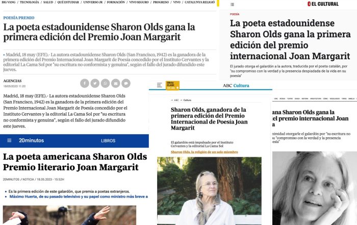 Prensa Premio Internacional Joan Margarit de Poesía